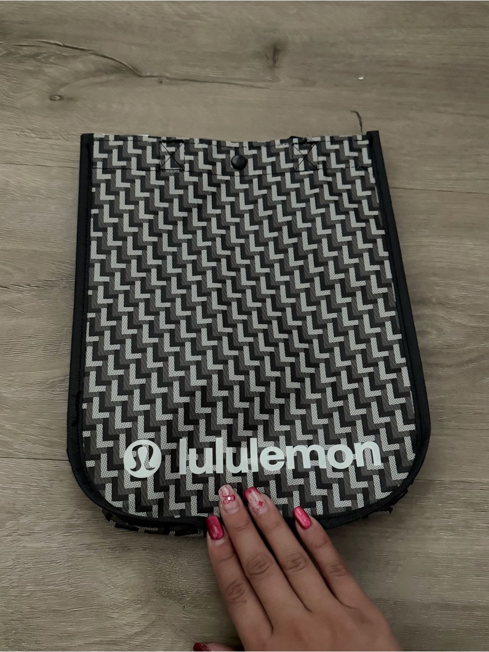 Lululemon Dark Grey Reuseable Tote Bag